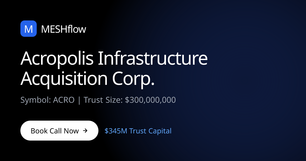 Acropolis Infrastructure Acquisition Corp. (ACRO) | Meshflow