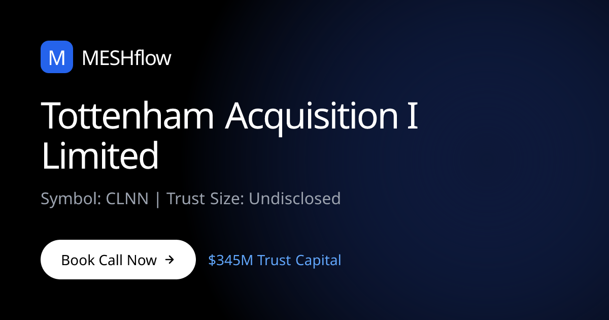 Tottenham Acquisition I Limited (CLNN) | Meshflow