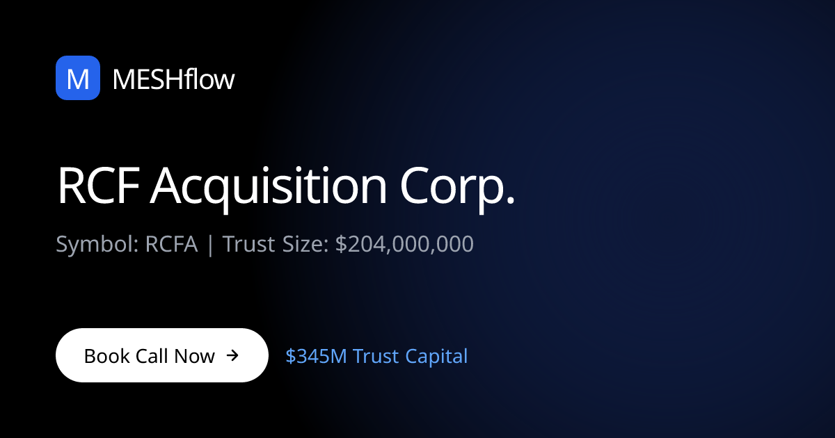 RCF Acquisition Corp. (RCFA) | Meshflow